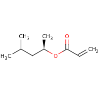 2d structure of (2R)-4-methylpentan-2-yl prop-2-enoate