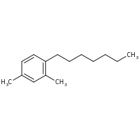 2d structure of 1-heptyl-2,4-dimethylbenzene