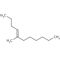 2d structure of (4E)-5-methylundec-4-ene