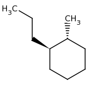 2d structure of (1R,2R)-1-methyl-2-propylcyclohexane