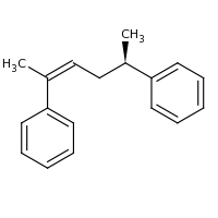 2d structure of [(2Z,5R)-5-phenylhex-2-en-2-yl]benzene