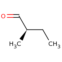 2d structure of (2R)-2-methylbutanal