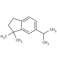 2d structure of 1,1-dimethyl-6-(propan-2-yl)-2,3-dihydro-1H-indene