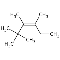 2d structure of (3Z)-2,2,3,4-tetramethylhex-3-ene