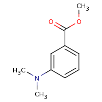 2d structure of methyl 3-(dimethylamino)benzoate