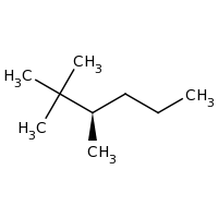 2d structure of (3R)-2,2,3-trimethylhexane