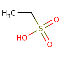 2d structure of ethanesulfonic acid