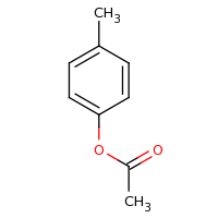 2d structure of 4-methylphenyl acetate