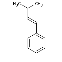 2d structure of [(1E)-3-methylbut-1-en-1-yl]benzene