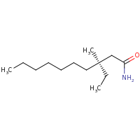 2d structure of (3S)-3-ethyl-3-methyldecanamide