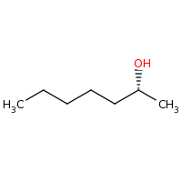 2d structure of (2R)-heptan-2-ol