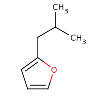 2d structure of 2-(2-methylpropyl)furan