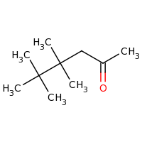 2d structure of 4,4,5,5-tetramethylhexan-2-one