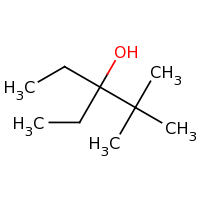 2d structure of 3-ethyl-2,2-dimethylpentan-3-ol