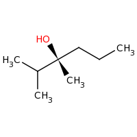 2d structure of (3R)-2,3-dimethylhexan-3-ol