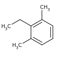 2d structure of 2-ethyl-1,3-dimethylbenzene