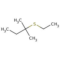 2d structure of 2-(ethylsulfanyl)-2-methylbutane