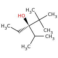 2d structure of (3R)-3-ethyl-2,2,4-trimethylpentan-3-ol