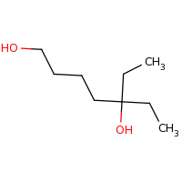 2d structure of 5-ethylheptane-1,5-diol