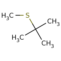 2d structure of 2-methyl-2-(methylsulfanyl)propane