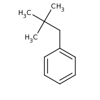 2d structure of (2,2-dimethylpropyl)benzene