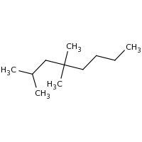 2d structure of 2,4,4-trimethyloctane