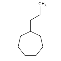 2d structure of propylcycloheptane