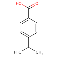 2d structure of 4-(propan-2-yl)benzoic acid