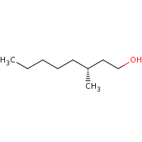 2d structure of (3R)-3-methyloctan-1-ol