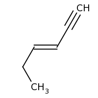 2d structure of (3E)-hex-3-en-1-yne