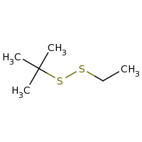2d structure of 2-(ethyldisulfanyl)-2-methylpropane