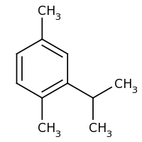2d structure of 1,4-dimethyl-2-(propan-2-yl)benzene