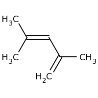 2d structure of 2,4-dimethylpenta-1,3-diene