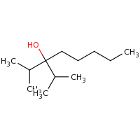 2d structure of 2-methyl-3-(propan-2-yl)octan-3-ol