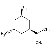 2d structure of (1R,3R)-1,3-dimethyl-5-(propan-2-yl)cyclohexane