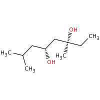 2d structure of (3S,5R)-3,7-dimethyloctane-3,5-diol