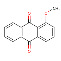 2d structure of 1-methoxy-9,10-dihydroanthracene-9,10-dione