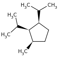 2d structure of (1R,2R,3R)-1-methyl-2,3-bis(propan-2-yl)cyclopentane