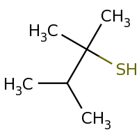 2d structure of 2,3-dimethylbutane-2-thiol