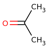 2d structure of propan-2-one