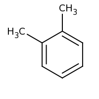 2d structure of 1,2-dimethylbenzene