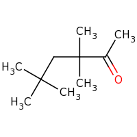 2d structure of 3,3,5,5-tetramethylhexan-2-one