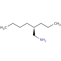2d structure of (4R)-4-(aminomethyl)octane