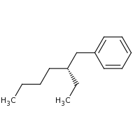 2d structure of [(2R)-2-ethylhexyl]benzene