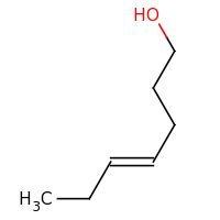 2d structure of (4E)-hept-4-en-1-ol