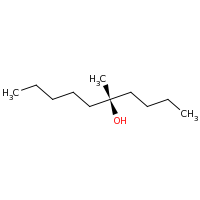2d structure of (5S)-5-methyldecan-5-ol