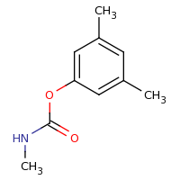 2d structure of 3,5-dimethylphenyl N-methylcarbamate