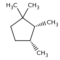 2d structure of (2R,3R)-1,1,2,3-tetramethylcyclopentane