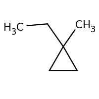 2d structure of 1-ethyl-1-methylcyclopropane