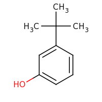 2d structure of 3-tert-butylphenol